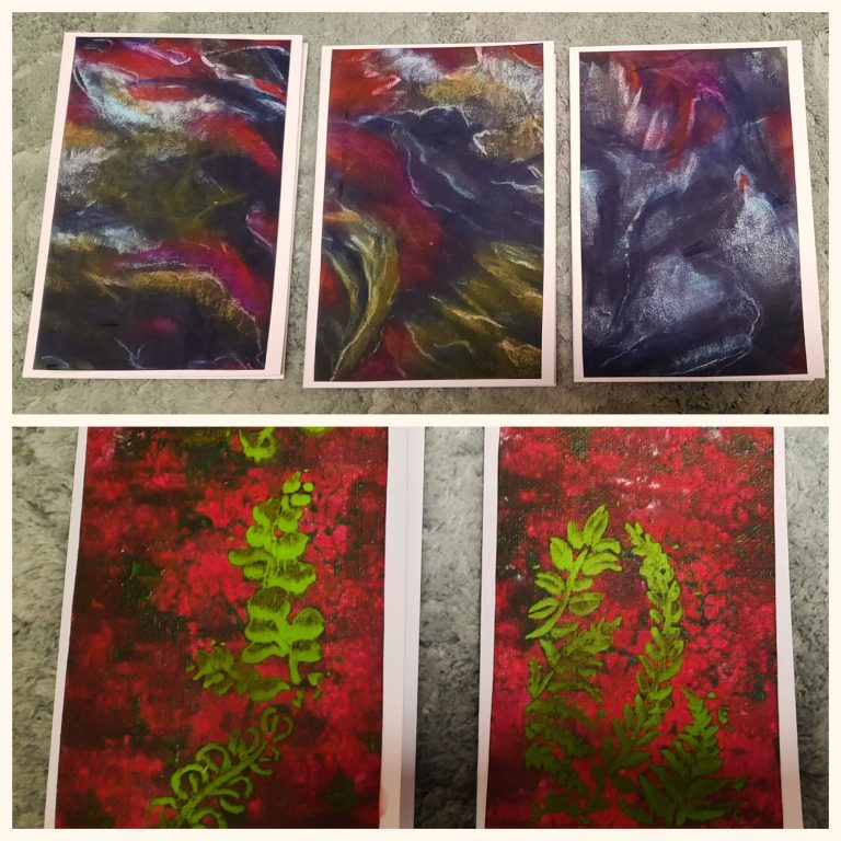 Verschiedene Kunstkarten